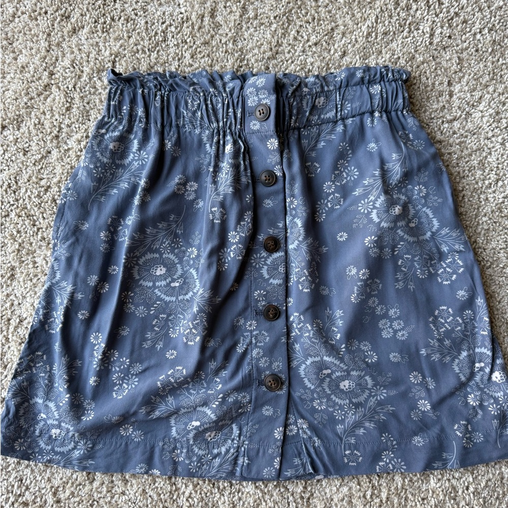Madewell Floral Button-Down Skirt